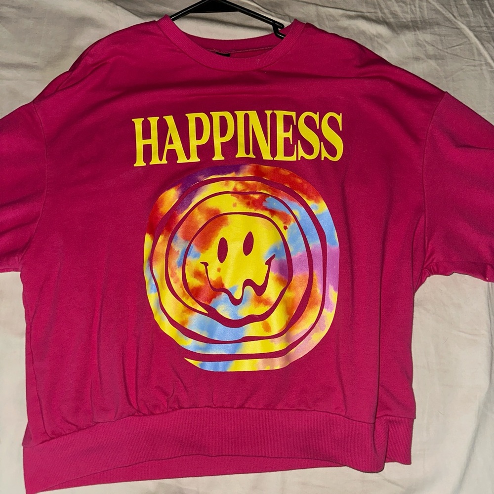 SHEIN Pink Graphic Sweatshirt